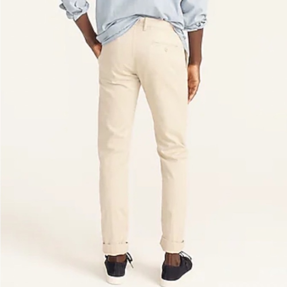 NWT J. Crew 484 Slim Stretch Mens 31 x 34 Tan Beige Chino Khakis Casual Pants - Picture 3 of 4
